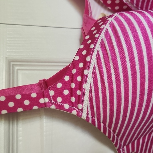 Deesse Bra Pink Polkadot Size  44D - Picture 4 of 13